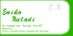 eniko muladi business card